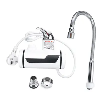 (1) 220V 3000W Instant Water Heater Electric Faucet Stainless Steel Shell Tube