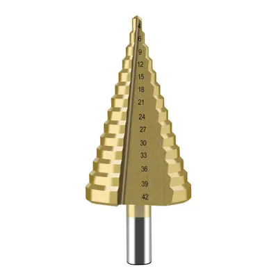 4-42mm HSS Titanium Coated Step Drill Bit Step Hole Drilling Power Tool for Metal Wood