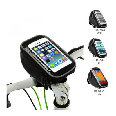 (M) 0.9/1/1.2L Bike Bag Front Frame Bag Waterproof Touch Screen Phone Bag Bike Pouch for MTB Roa