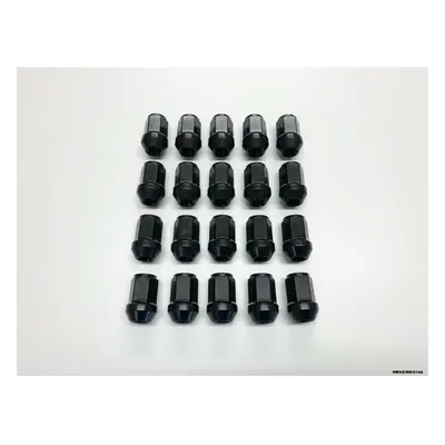 20 x Black Wheel Nut for Jeep Grand Cherokee / Commander WBHA/WK/014A