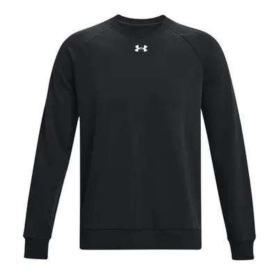 (XL, Black/White) Under Armour Unisex Adult Rival Fleece Crew Neck Sweatshirt