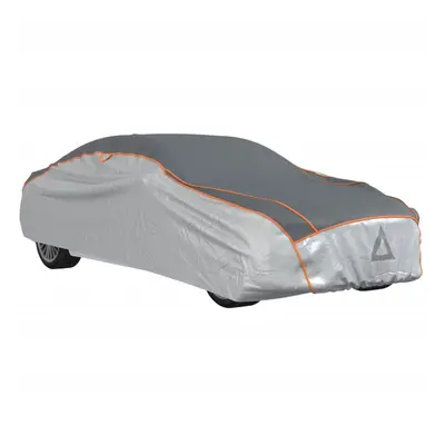 vidaXL Car Cover for Sedan Hail Protection Full Waterproof Grey and Silver