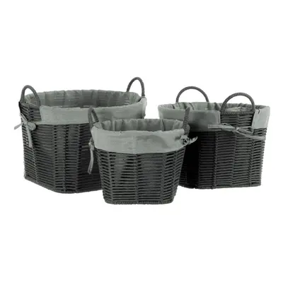 Set Of Lida Storage Baskets - Dark Grey