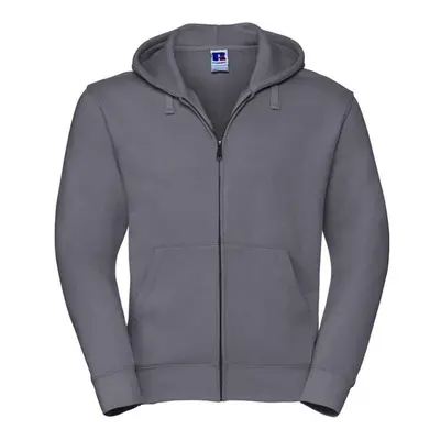 (3XL, Convoy Grey) Russell Mens Authentic Hooded Sweatshirt