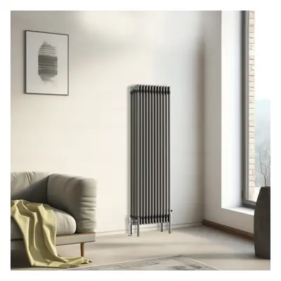 (1500x560mm - Column) Traditional Cast Iron Style Radiator Raw Metal Central Heating Column