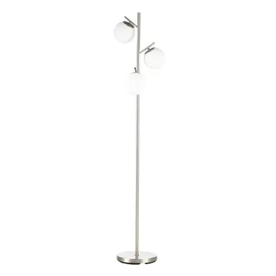 HOMCOM Modern Tree Floor Lamp with Light, Living Room Bedroom Silver