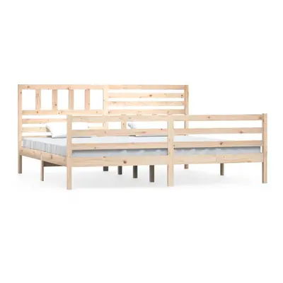 (brown, x cm) vidaXL Bed Frame Bed Base Bedstead Bedroom Mattress Foundation Solid Wood