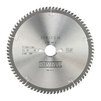 DeWalt DT4287-QZ Circular Saw Blade 250mm x 30mm x Teeth Series Extra Fine Finish