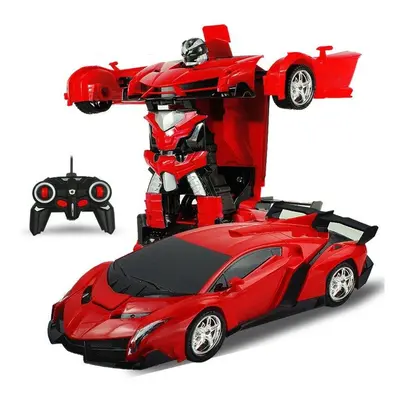 2 In RC Car Wireless Sports Transformation Robot Model Deformation Truck Fighting Toy