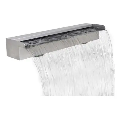 vidaXL Waterfall Pool Fountain Stainless Steel 60cm Rectangular Decoration