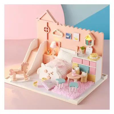 DIY Meow Mia Handmade Cottage Assembled Doll House Model P002