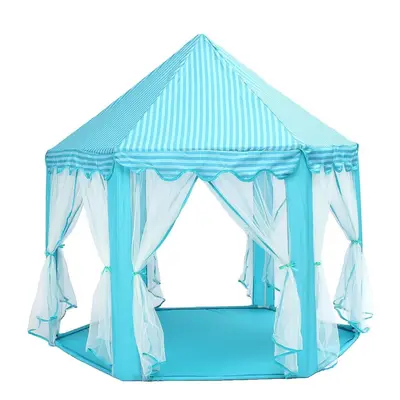 () Portable Princess Castle Play Tent Activity Fairy House Fun Toy 55.1x55.1x53.1 Inch