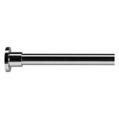 Premium Shower Curtain Pole with Classic Round Wall Brackets, Stainless Steel Shower Curtain Rai