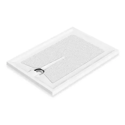 Modern x mm White Rectangular Shower Tray Non-Handed