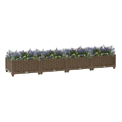 vidaXL Raised Bed Polypropylene Garden Planter Flower Box Pot Planting Bed