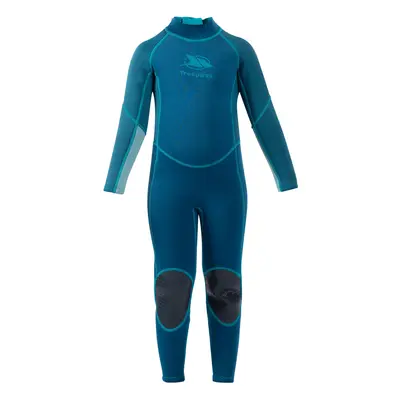 (3-4 Years, Cosmic Blue Marl) Trespass Girls Wetsuit Full Length 3mm Lillian