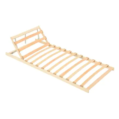 vidaXL Slatted Bed Base with Slats Adjustable Head 70x200 cm Bed Frame