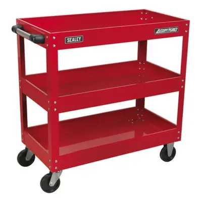 3 Level Workshop Trolley - 50kg Per Shelf - x x 810mm - Large Castors