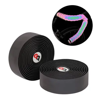 2 Pcs EVA Bike Handlebar Tapes Color-Changing PU Handle Bar Security Belt Wrap Outdoor Cycling