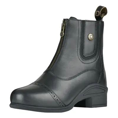 (4 UK, Black) Dublin Unisex Adult Eminence Zip Leather Paddock Boots