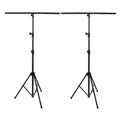 2x 2.5m Lighting Stand & Light Mounting T Bar Adjustable Photography Tripod Kit