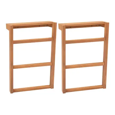 Towel Racks pcs Solid Teak Wood