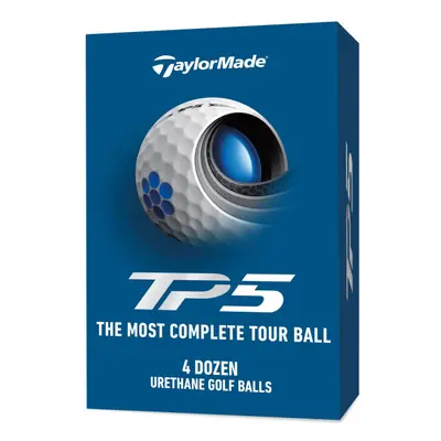 TaylorMade TP5 (3+1 Box) 4DZ Golf Ball Pack, white