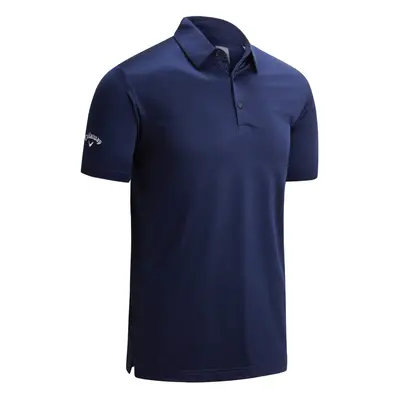 (2XL, Peacoat Navy) Callaway Mens Swing Tech Solid Colour Polo Shirt