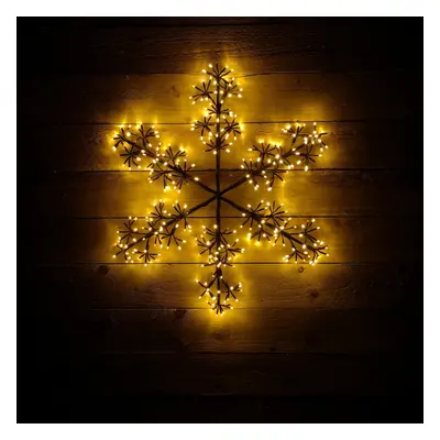 78cm LED Indoor Outdoor Snowflake Christmas Decoration in Warm White