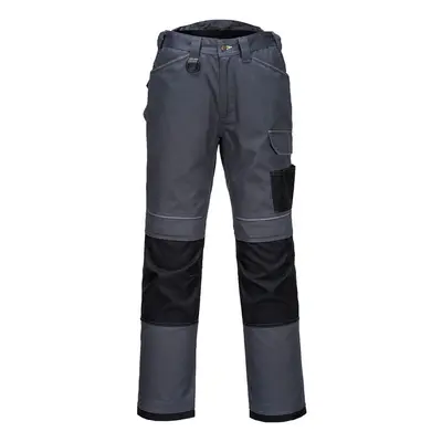 (42R, Grey/Black) Portwest Mens PW3 Work Trousers