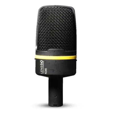 (Yellow) Cardioid Condenser Microphone for iOS Android Mobile Phone PC Computer K Song Live Broa