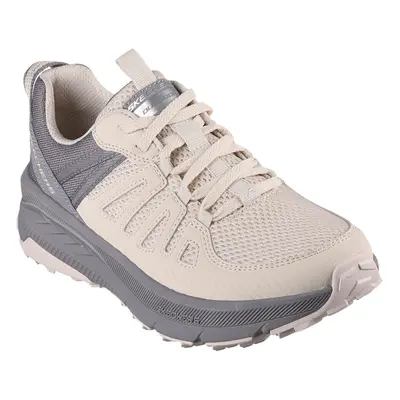 (UK 5, Neutral/Grey) Skechers Womens Switch Back Cascades Low Top Lace Up Memory Foam Trainers