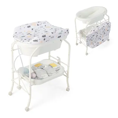 4-in-1 Baby Changing Table Infant Nursery Station Diaper Changing Station