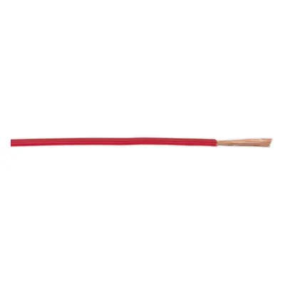 50m Red Automotive Cable - 16.5 Amps - Thin Walled - Single Core Conductor