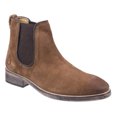 (11 UK, Camel) Cotswold Mens Corsham Town Leather Pull On Casual Chelsea Ankle Boots