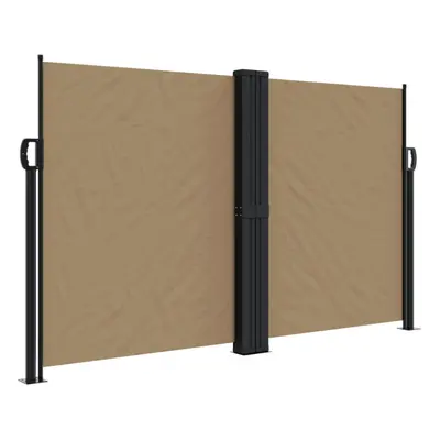 (taupe, x cm) vidaXL Retractable Side Awning Outdoor Privacy Screen Shade Black 120x1200 cm