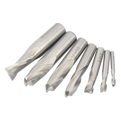 HSS End Mill Set Dia. Two Flute, - 16mm