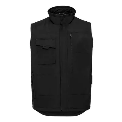 (3XL, Black) Russell Mens Heavy Duty Gilet