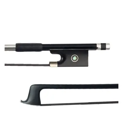 4/4 Size Violin/ Fiddle Bow Carbon Fiber Bow Round Stick AAA Grade Black Horsehair Ebony Frog Pa