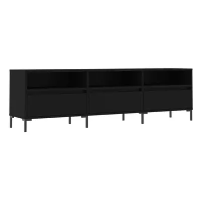 vidaXL TV Cabinet TV Unit Sideboard Media Unit TV Stand Black Engineered Wood