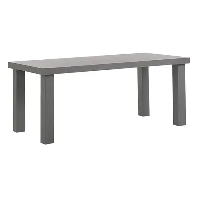 Concrete Garden Dining Table x cm Grey TARANTO