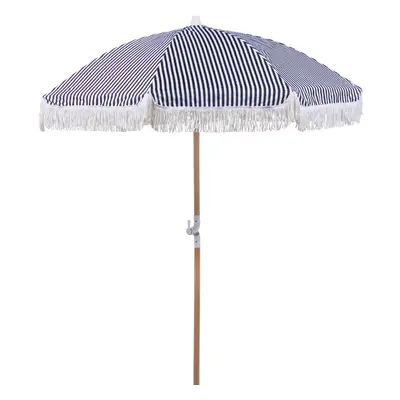 Garden Market Parasol 1.5 m Black and White MONDELLO