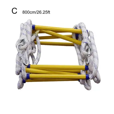 ( 800cm/26.25ft) Resin Fire Fighting Rope Ladder Rescue Training Escape Rope Ladder