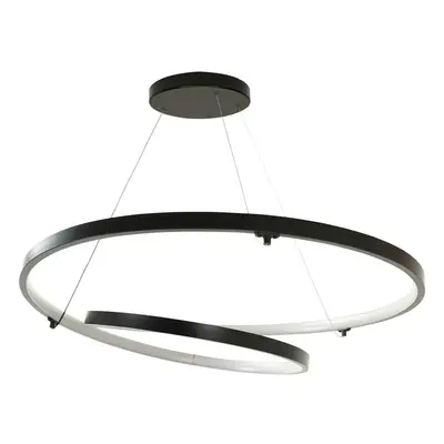 Infinity Matt Black Loop Integrated LED Ceiling Light