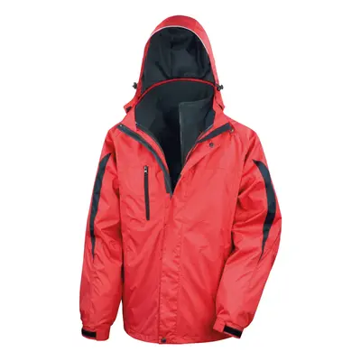 (3XL, Red/Black) Result Mens in Travel Jacket