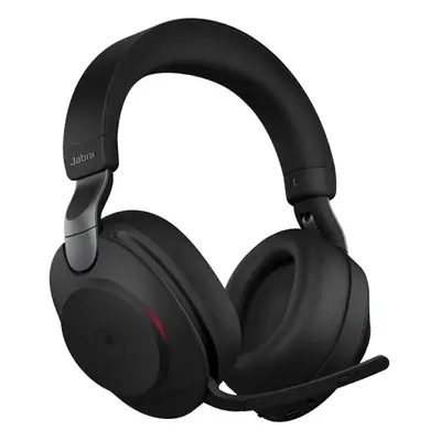 Jabra Evolve2 Noise-Canceling Wireless Over-Ear Headset (Microsoft Teams, USB Type-C, Black)