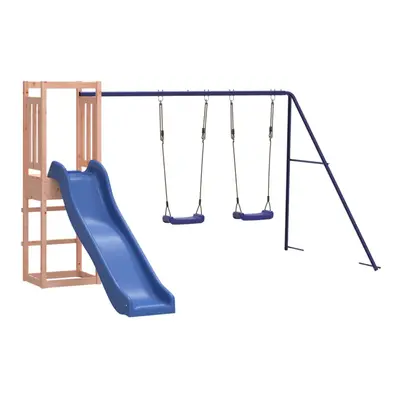 (Solid douglas wood) vidaXL Outdoor Playset Wooden Playground Set Swing Set Impregnated Wood Pin