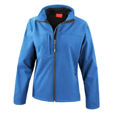 (M, Azure Blue) Result Womens Softshell Premium Layer Performance Jacket (Waterproof, Windproof 