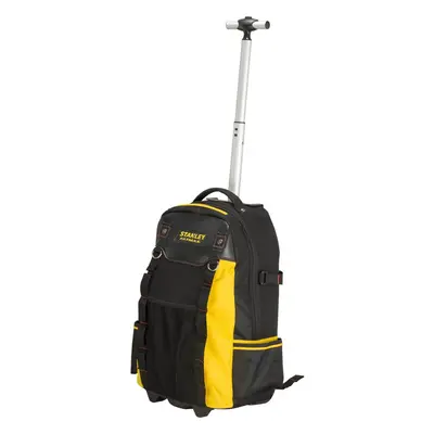 STANLEY FATMAX Tool Backpack with Wheels, Extendable handle, Removable Tool Caddy, Separate Comp