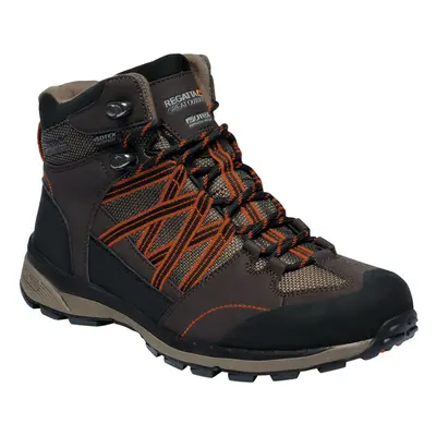 (6 UK, Peat/Gold Flame) Regatta Mens Samaris Mid II Hiking Boots